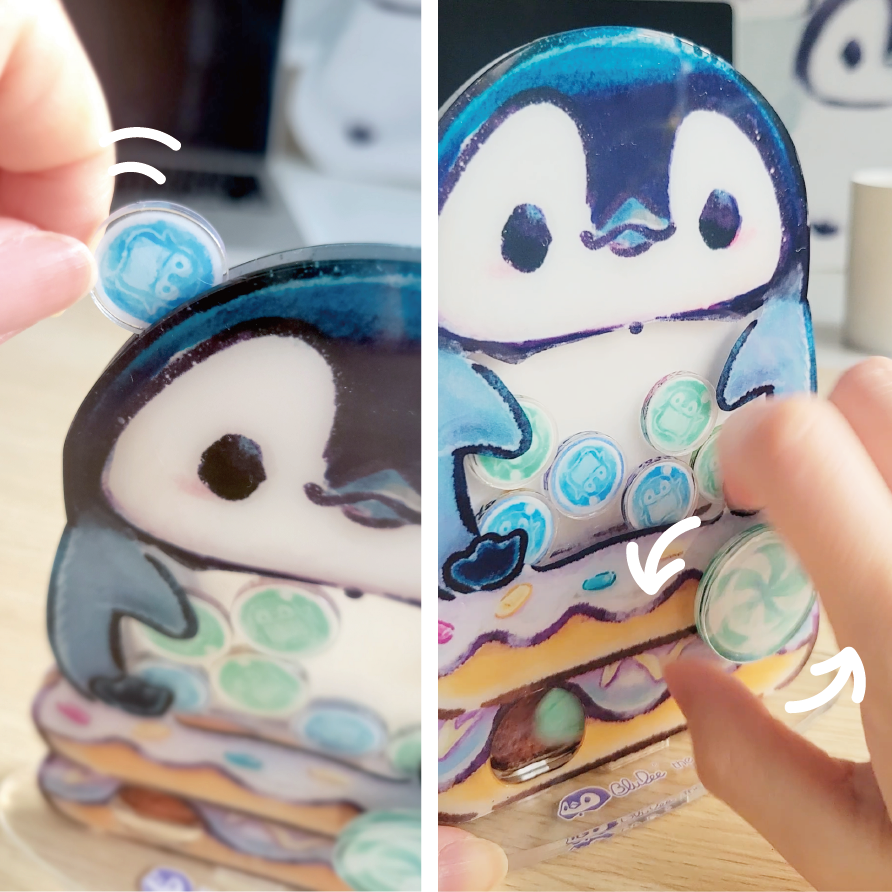 Guide of Choice - Penguin BluDee Acrylic stand